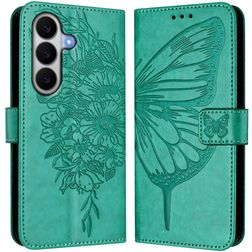 Mobigear Butterfly Housse Samsung Galaxy A27 Etui Porte-Monnaie - Vert