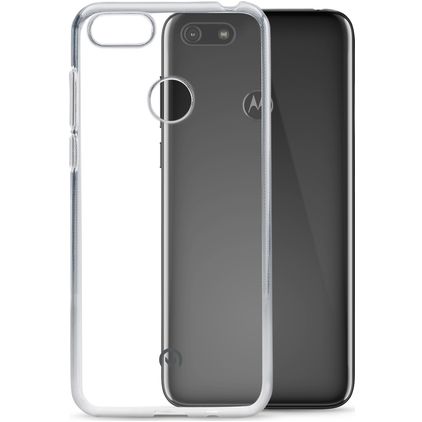 Mobilize Gelly Coque Transparente Motorola Moto E6 Play Coque arrière en TPU Souple - Transparent