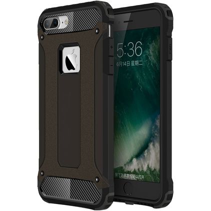 Mobigear Outdoor Coque iPhone 7 Plus Coque arrière Rigide Anti-Chocs - Noir