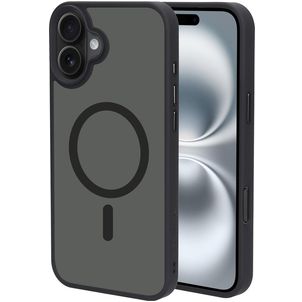 Mobiparts Hardcover Coque iPhone 16 Plus MagSafe Coque arrière Rigide - Satin Black