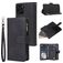Mobigear Zipper Housse iPhone 12 Etui Porte-Monnaie - Noir