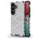 Mobigear Honeycomb Coque Samsung Galaxy S26 Coque arrière Rigide Anti-Chocs - Blanc
