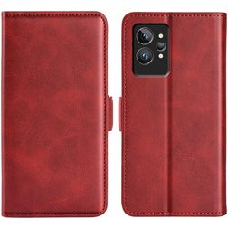 Mobigear Slim Magnet Housse Realme GT2 Pro Etui Porte-Monnaie - Rouge