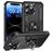 Mobigear Armor Ring Coque iPhone 16 Pro Coque arrière Rigide Anti-Chocs avec Anneau-Support - Noir