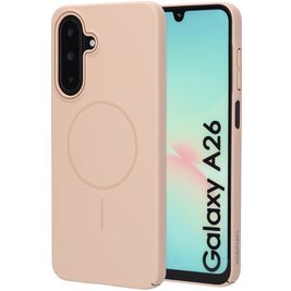 Mobiparts Slim Line Coque Samsung Galaxy A26 MagSafe Coque arrière Rigide - Dune Sand