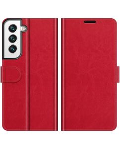 Mobigear Wallet Housse Samsung Galaxy S22 Etui Porte-Monnaie - Rouge