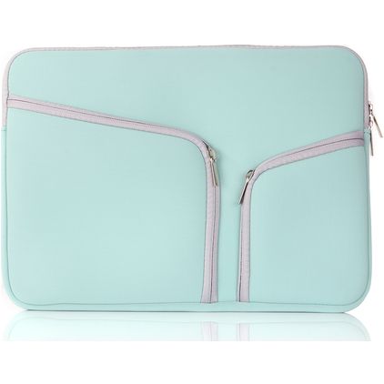 Mobigear Double Zipper Pochette Ordinateur portable en Neoprène 12 Pouces Housse ordinateur - Vert
