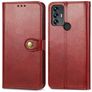 Mobigear Snap Button Housse TCL 305 Etui Porte-Monnaie - Rouge