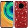 Mobigear Glitter Coque Huawei Mate 30 Coque arrière Rigide - Rouge