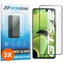 Mobigear Premium Realme GT Neo2 Verre trempé Protection d'écran - Compatible Coque - Noir (Lot de 3)