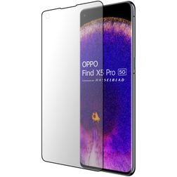 Mobiparts Curved OPPO Find X5 Pro Verre trempé Protection d'écran - Compatible coque - Noir