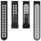 Mobigear Sport Plus Mag Bracelet Silicone Smartwatch Fermeture magnétique - Connexion universelle de 22 mm - Noir / Gris