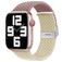 Mobigear Braided Dual Bracelet Nylon pour Apple Watch Fermeture à pince - 49/46/45/44 mm - Violet / Lumière stellaire