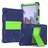 Mobigear ShieldStand Coque Samsung Galaxy Tab A8 10.5 (2021) Coque arrière en Plastique rigide,Silicone + Support Amovible - Bleu / Vert