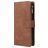 Mobigear Zipper Housse Samsung Galaxy A71 Etui Porte-Monnaie - Marron