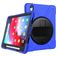 Mobigear SureGrip XGuard Coque iPad Air 11 Pouces (2024) Coque arrière en Plastique rigide,Silicone + Porte-crayon + Bandoulière + Support Amovible - Bleu