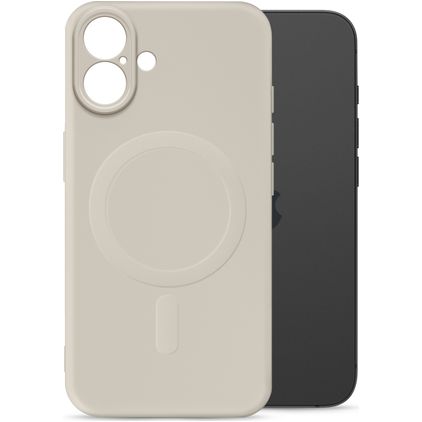 My Style Protective Flex Coque iPhone 16 Plus MagSafe Coque arrière en TPU Souple - Antique White