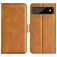 Mobigear Slim Magnet Housse Google Pixel 6a Etui Porte-Monnaie - Cognac