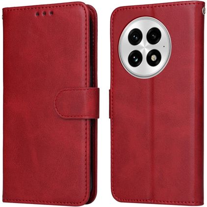 Mobigear Wallet Housse OnePlus 13 Etui Porte-Monnaie - Rouge