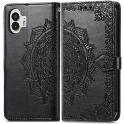 Mobigear Mandala Housse Nothing Phone (2) Etui Porte-Monnaie - Noir