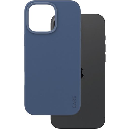 CARE by PanzerGlass Fashionable Coque iPhone 16 Pro Max MagSafe Coque arrière en Silicone - Bleu