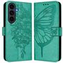 Mobigear Butterfly Housse Samsung Galaxy S26 FE Etui Porte-Monnaie - Vert