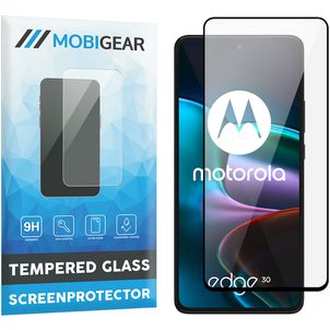 Mobigear Premium Motorola Edge 30 Verre trempé Protection d'écran - Compatible Coque - Noir