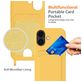Mobigear Lanyard Card iPhone 17 Coque avec cordon en Silicone et Porte-Cartes - Jaune