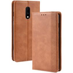 Mobigear Sensation OnePlus 7 Étui Portefeuille - Cognac