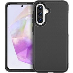 Mobigear Traveller Coque Samsung Galaxy A36 Coque arrière Rigide - Noir