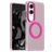 Mobigear Shockproof OnePlus Nord CE 4 Lite MagSafe Plastique rigide Coque arrière - Rouge