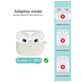 Mobigear Classic Coque Apple AirPods 3 Coque en Silicone Souple - Blanc