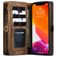 Caseme 008 Housse iPhone 12 Mini Etui avec Coque Détachable Porte-Monnaie - Marron