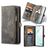 CaseMe 008 Samsung Galaxy S20 Coque Étui 2en1 avec coque amovible Portefeuille - Noir