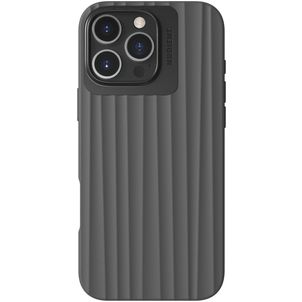 Nudient Bold Coque iPhone 16 Pro Max MagSafe Coque arrière Rigide - Storm Black