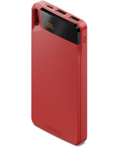 Cygnett Boost 4 - Batterie externe Triple USB / USB-C 10.000 mAh 15W - Rouge