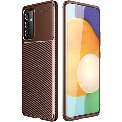 Mobigear Racing Coque Samsung Galaxy A82 5G Coque arrière en TPU Souple - Marron