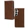 Mobilize Wallet Housse Samsung Galaxy A16 Etui en Cuir Véritable Porte-Monnaie - Marron