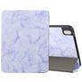 Mobigear Tri-Fold Marble Coque iPad Air 11 Pouces (2026) Etui + Porte-crayon - Violet