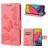 Mobigear Butterfly Housse Samsung Galaxy M53 Etui Porte-Monnaie - Rose