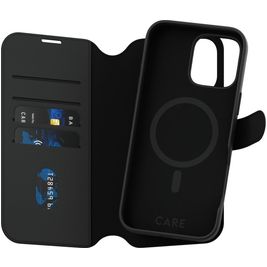 CARE by PanzerGlass Tango Two-in-One Housse iPhone 16 Pro Max MagSafe Etui avec Coque Détachable Porte-Monnaie - Noir
