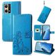 Mobigear Clover Housse OPPO Reno 7 4G Etui Porte-Monnaie - Bleu