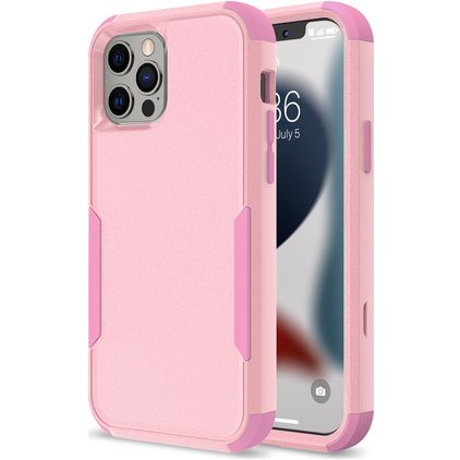 Mobigear Ultra Tough Coque iPhone 14 Coque arrière Rigide Anti-Chocs - Rose