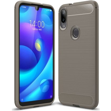 Mobigear Brushed Slim Coque Xiaomi Mi Play Coque arrière en TPU Souple - Gris