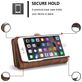 Caseme 008 Housse iPhone 6s Etui avec Coque Détachable Porte-Monnaie - Marron