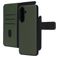 Mobiparts Samsung Galaxy A57 Coque Cuir véritable Étui 2en1 avec coque amovible Portefeuille - Vert