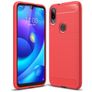 Mobigear Brushed Slim Coque Xiaomi Mi Play Coque arrière en TPU Souple - Rouge