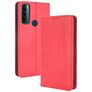 Mobigear Sensation Housse TCL 20 SE Etui Porte-Monnaie - Rouge