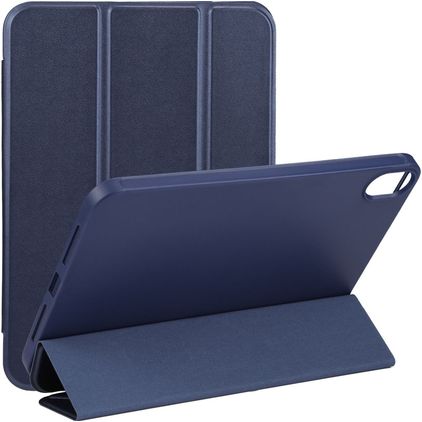 Mobigear Tri-Fold Gel Coque iPad Mini 6 (2021) Etui en TPU,Similicuir - Dark Blue