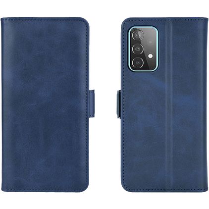 Mobigear Slim Magnet Housse Samsung Galaxy A52 Etui Porte-Monnaie - Dark Blue